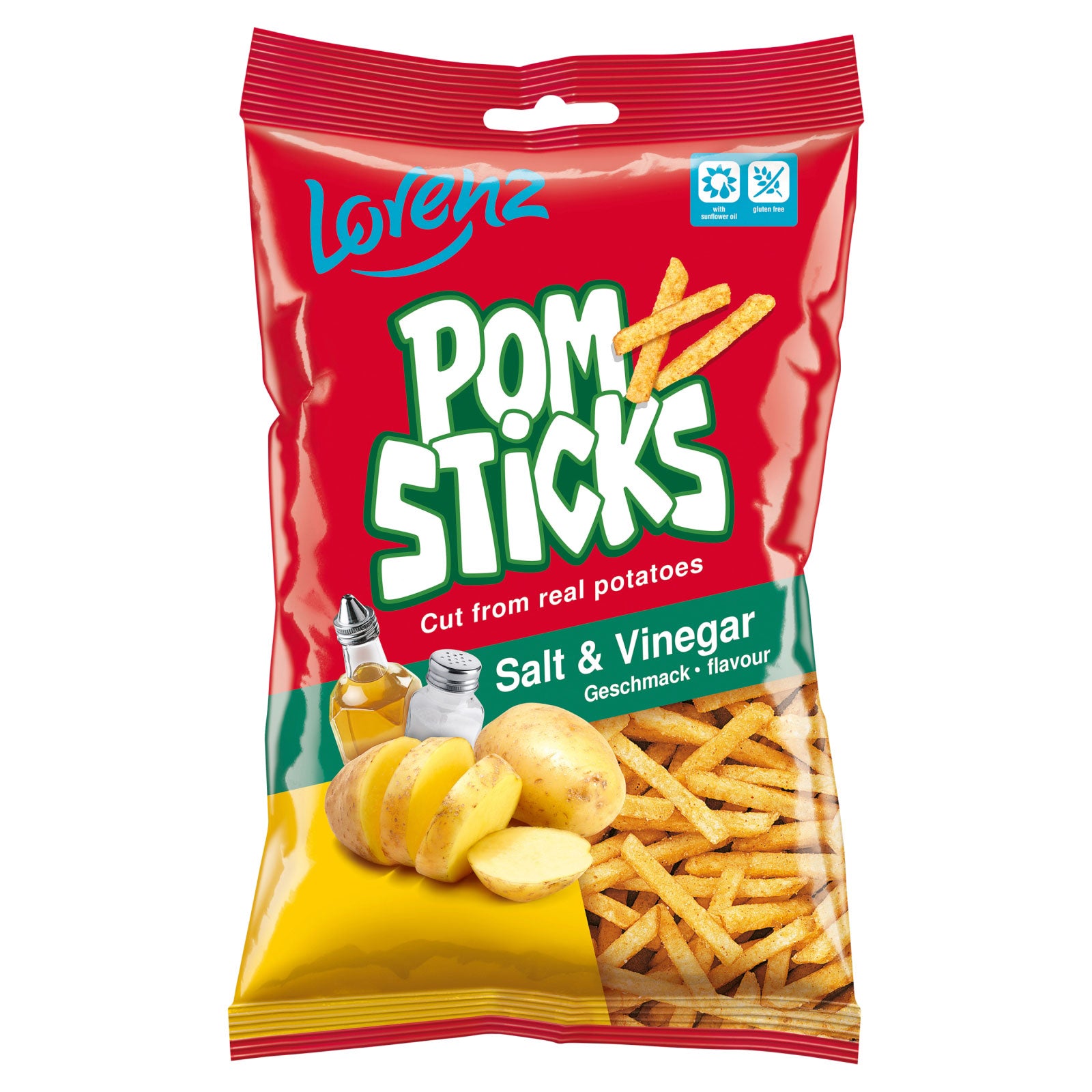 Lorenz Snack-World Pomsticks Salt & Vinegar 85g - Product Image Lorenz Snack-World Pomsticks Salt & Vinegar 85g - Product Image